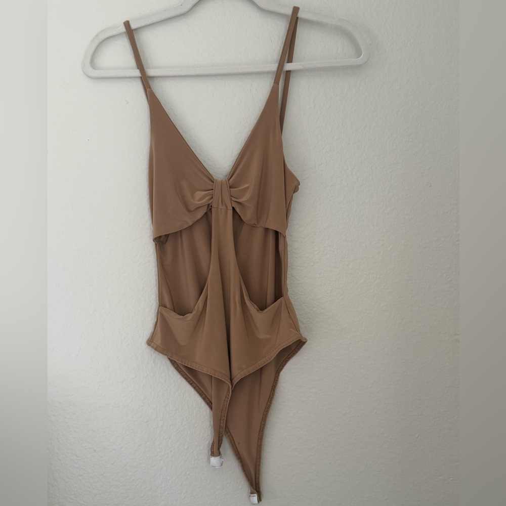 Nasty Gal Tan Women's Bodysuit